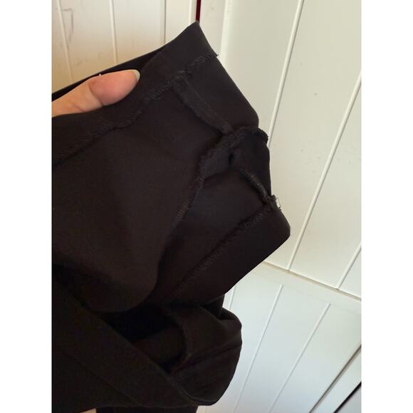 Abercrombie & Fitch Womens Skort Sz 2 Skirt Shorts Black Asymmetrical Diagonal - Picture 7 of 7